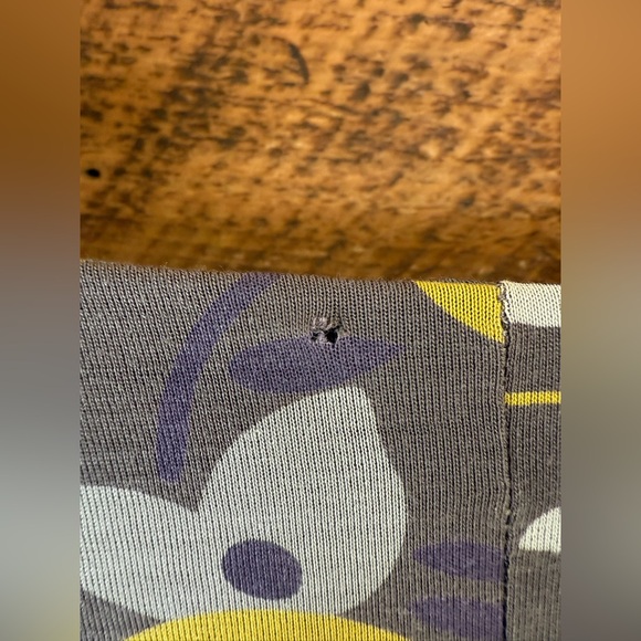 Boden Floral Gray, Yellow and Purple Knit Dress - Size 4 - Picture 7 of 8